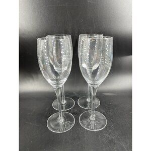 Miller Rogaska Set of 4 Crystal Wine Glasses/Goblets optic